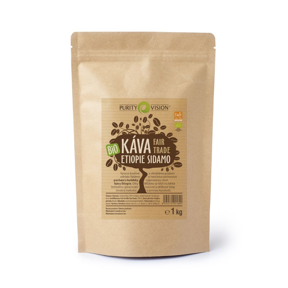 Fair Trade Bio Coffee beans Ethiopia Sidamo 1 kg