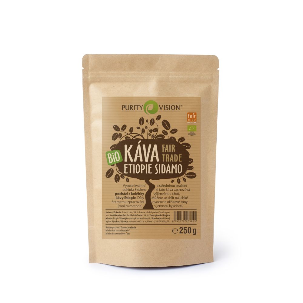Fair Trade Bio Coffee beans Ethiopia Sidamo 250 g
