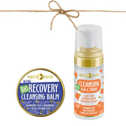 Double cleansing for tired skin