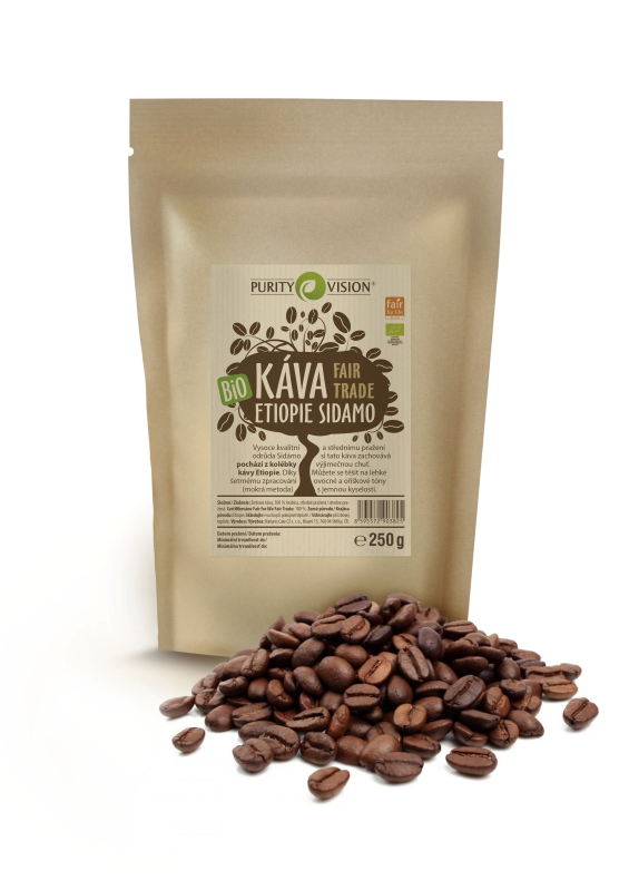 Fair Trade Bio Coffee beans Ethiopia Sidamo 250 g