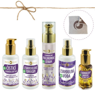 Lavender set for complete skin care ritual