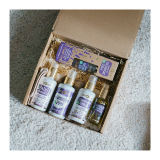 Lavender set for complete skin care ritual