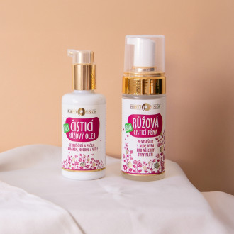 Double rose cleansing for dry and mature skin