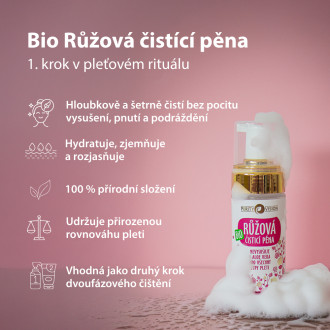 PURITY VISION Organic Rose Cleansing Foam 90 ml