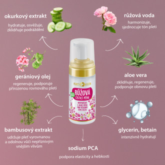 PURITY VISION Organic Rose Cleansing Foam 90 ml