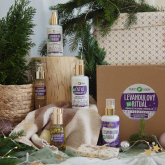 Lavender set for complete skin care ritual