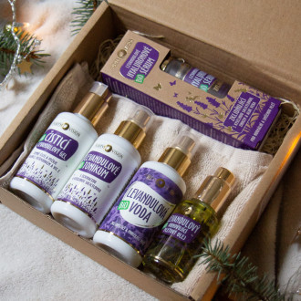 Lavender set for complete skin care ritual
