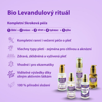 Lavender set for complete skin care ritual