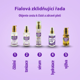 Lavender set for complete skin care ritual